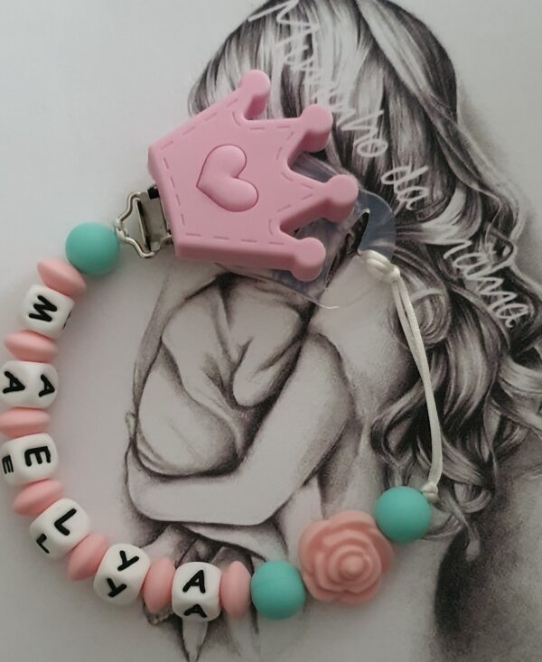 Attache sucette "Princesse"